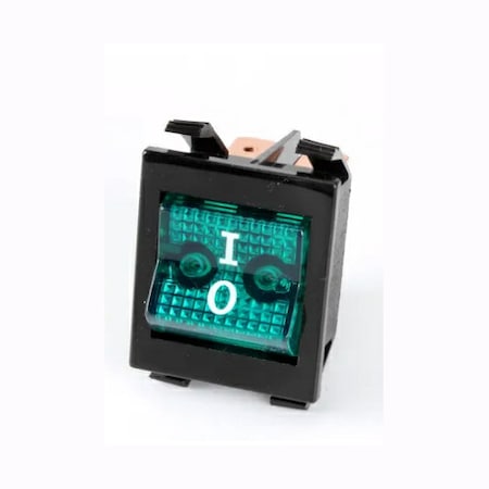 Hatco Switch, Rocker, 250V, Green, Dpst For - Part No 2-19-076-00 2-19-076-00